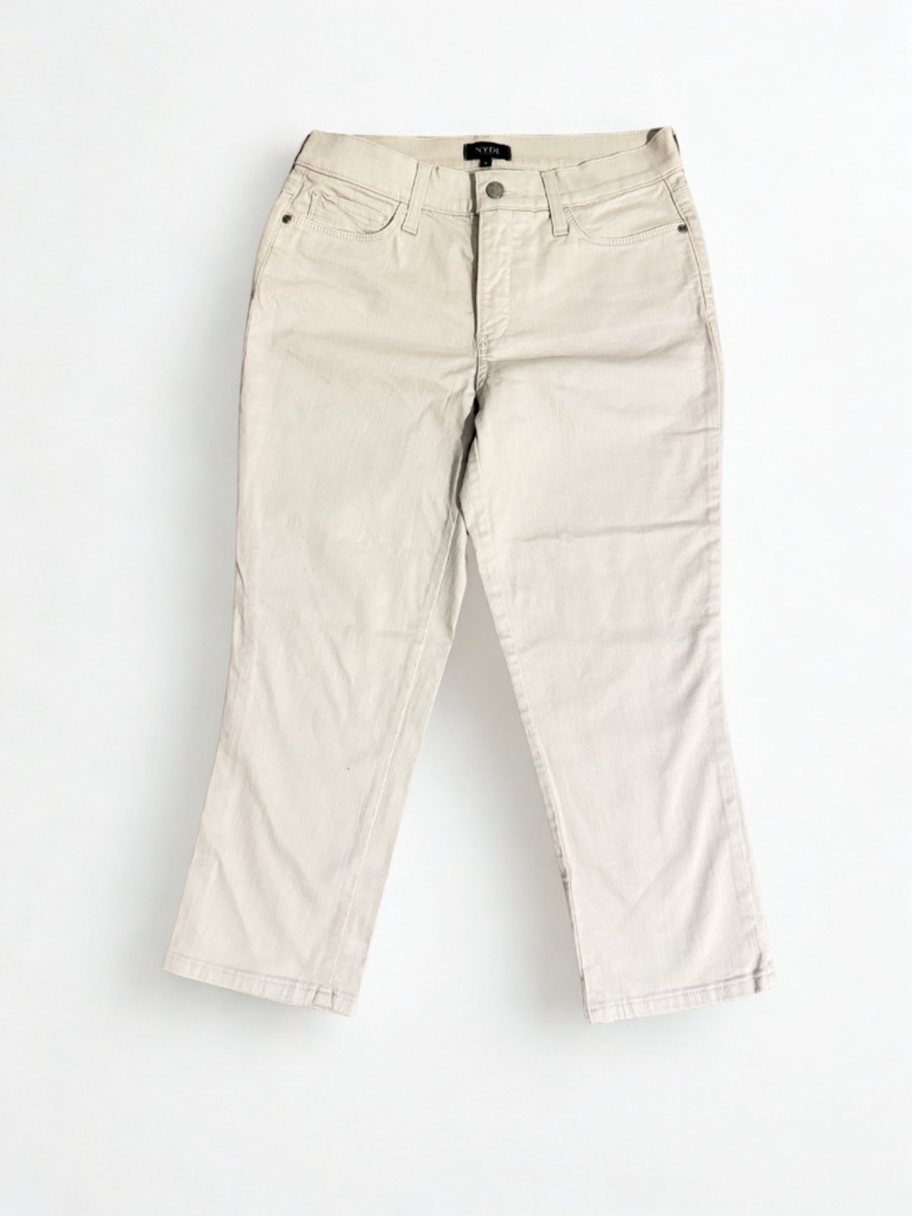 NWT NYDJ Alina Capri Pants Size 6 • Lift X Tuck Technology • Cream
